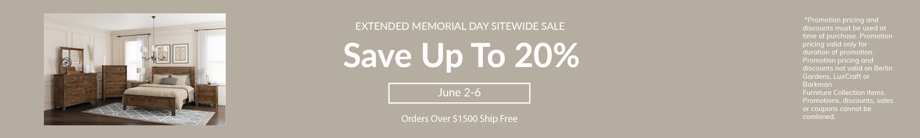 Memorial Day Sitewide Sale