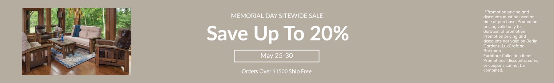 Memorial Day Sitewide Sale