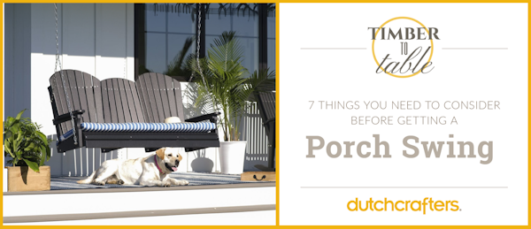 Porch Swings 7 Things