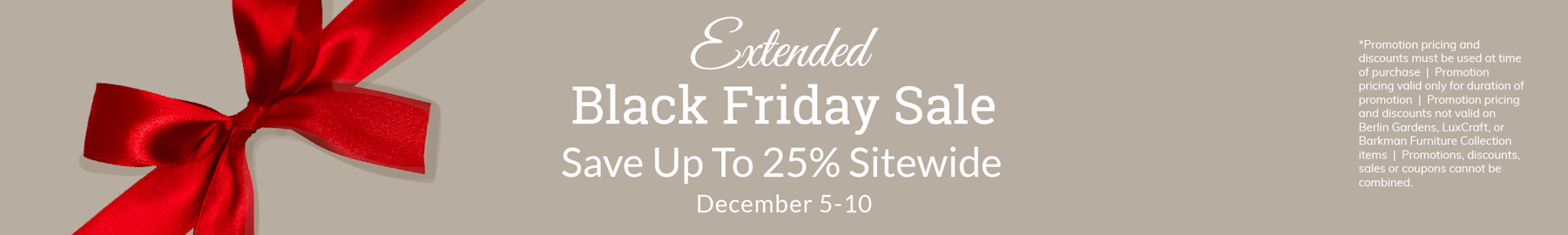 Extended Black Friday Sitewide Sale